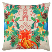 Almofada – 43 x 43 cm – Multicolorido – Algodão e Poliester