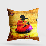 Almofada – 43 x 43 cm – Multicolorido – Algodão/Poliéster