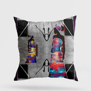 Almofada – 43 x 43 cm – Multicolorido – Algodão e Poliéster