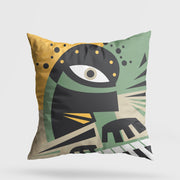 Almofada – 43 x 43 cm – Multicolorido – Algodão/Poliéster