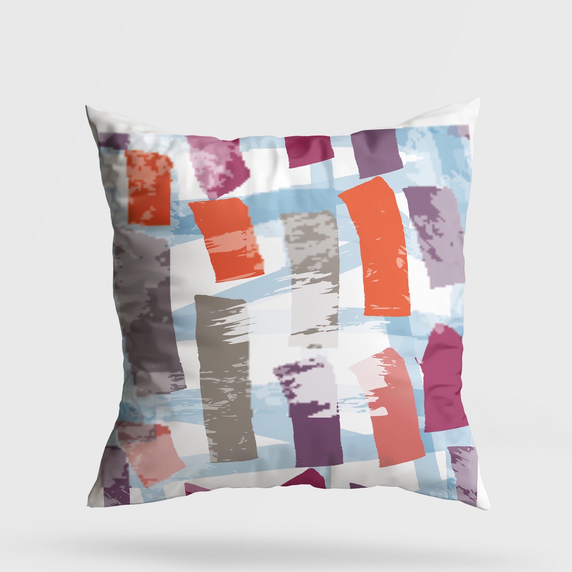 Almofada – 43 x 43 cm – Multicolorido – Algodão/Poliéster