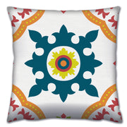 Almofada – 43 x 43 cm – Multicolorido – Algodão e Poliéster