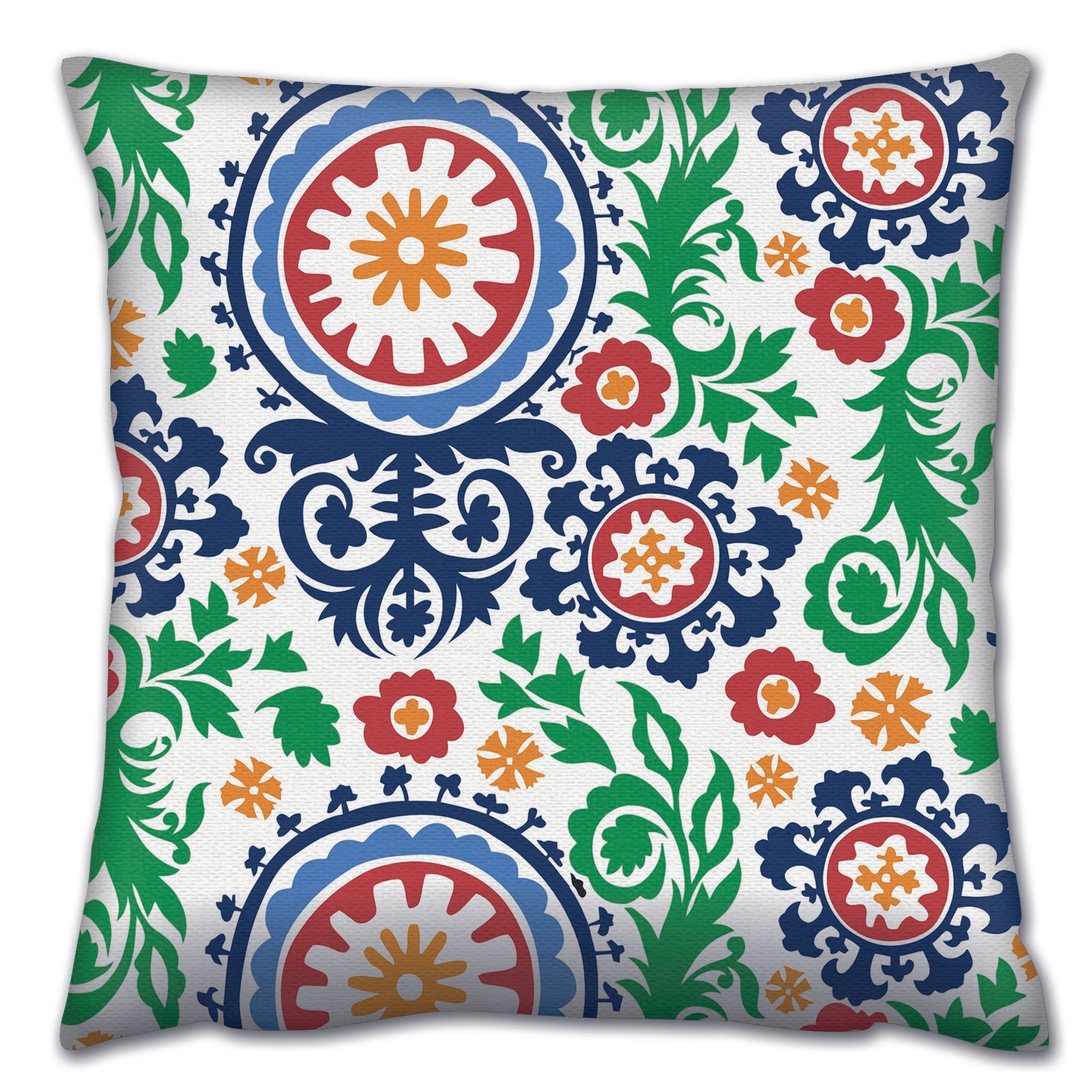 Almofada – 43 x 43 cm – Multicolorido – Algodão e Poliéster