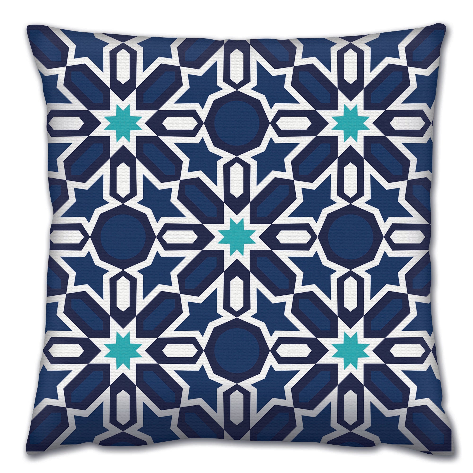 Almofada – 43 x 43 cm – Multicolorido – Algodão e Poliéster