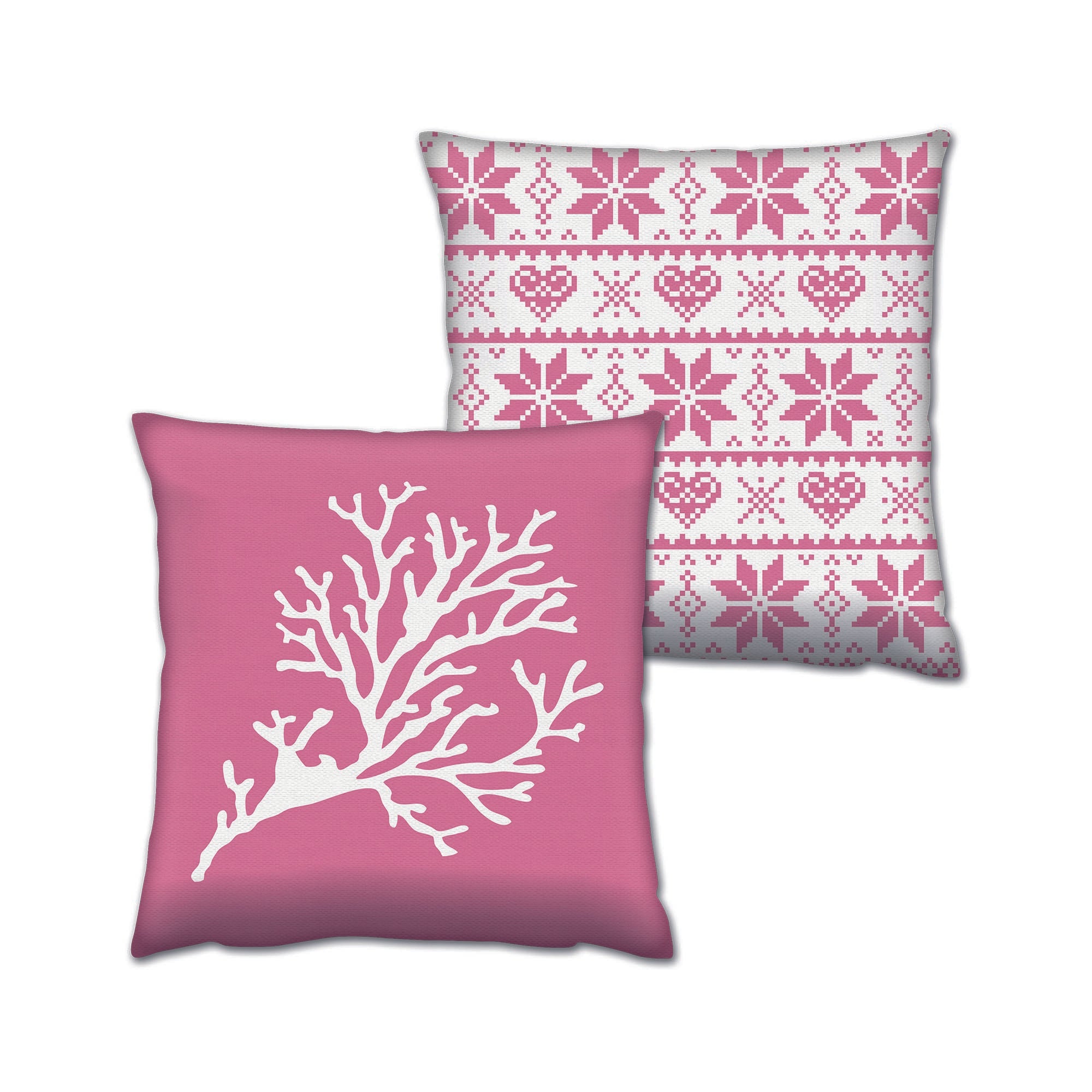 Conjunto de almofadas – 43 x 43 cm – Multicolorido – Algodão e poliéster