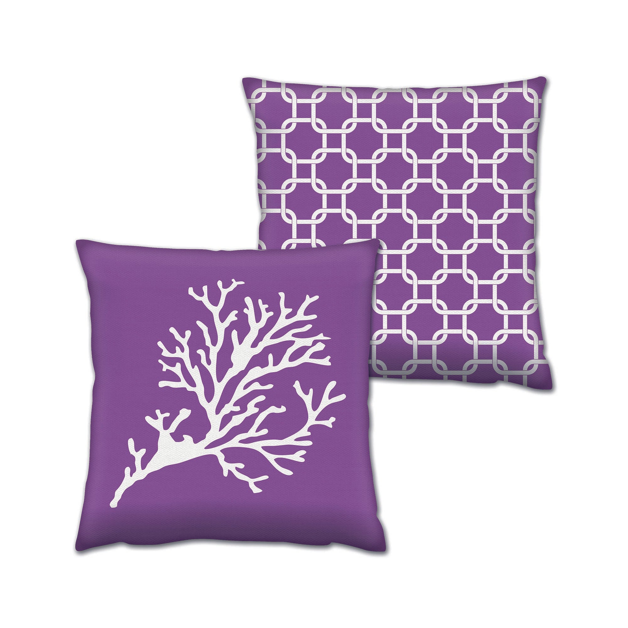Conjunto de almofadas – 43 x 43 cm – Multicolorido – Algodão e poliéster