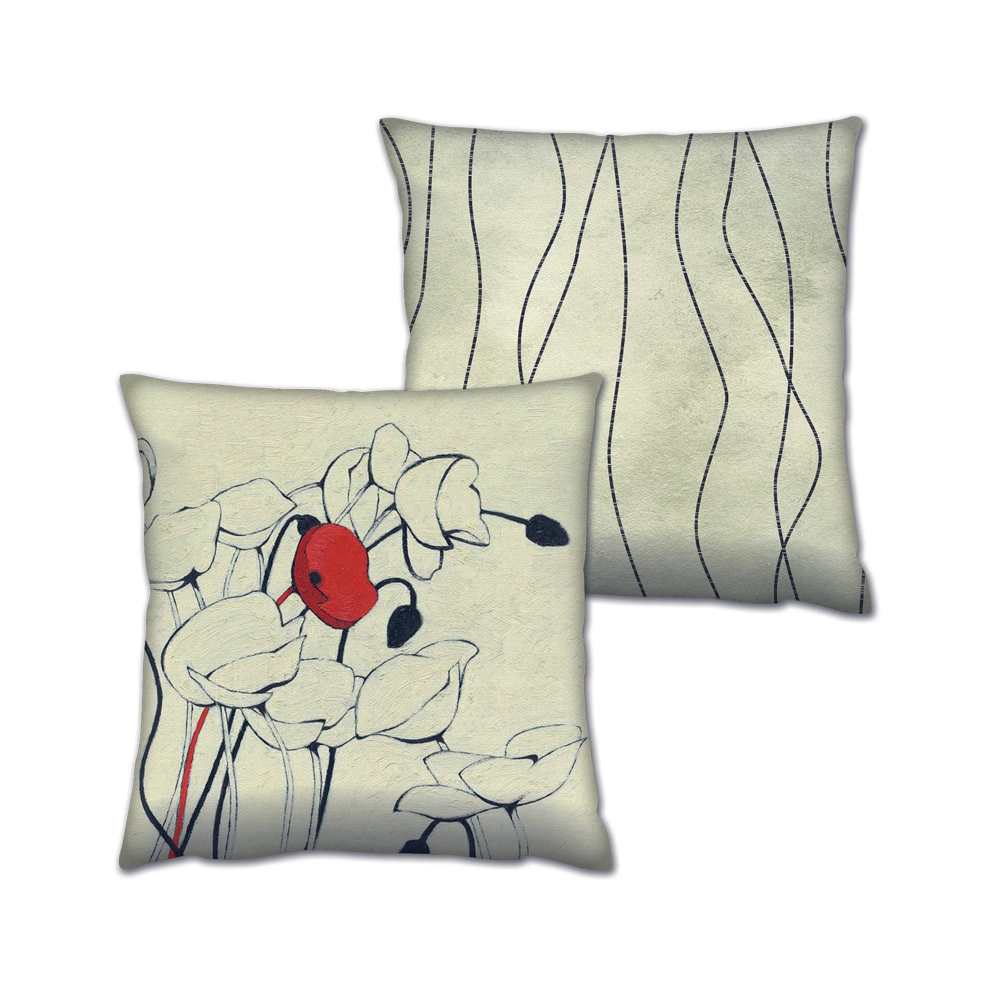 Conjunto de almofadas – 43 x 43 cm – Multicolorido – Algodão e poliéster