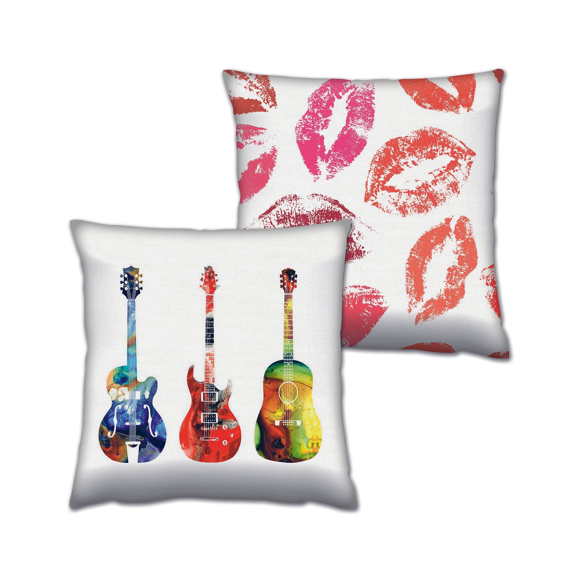 Conjunto de almofadas – 43 x 43 cm – Multicolorido – Algodão e Poliester