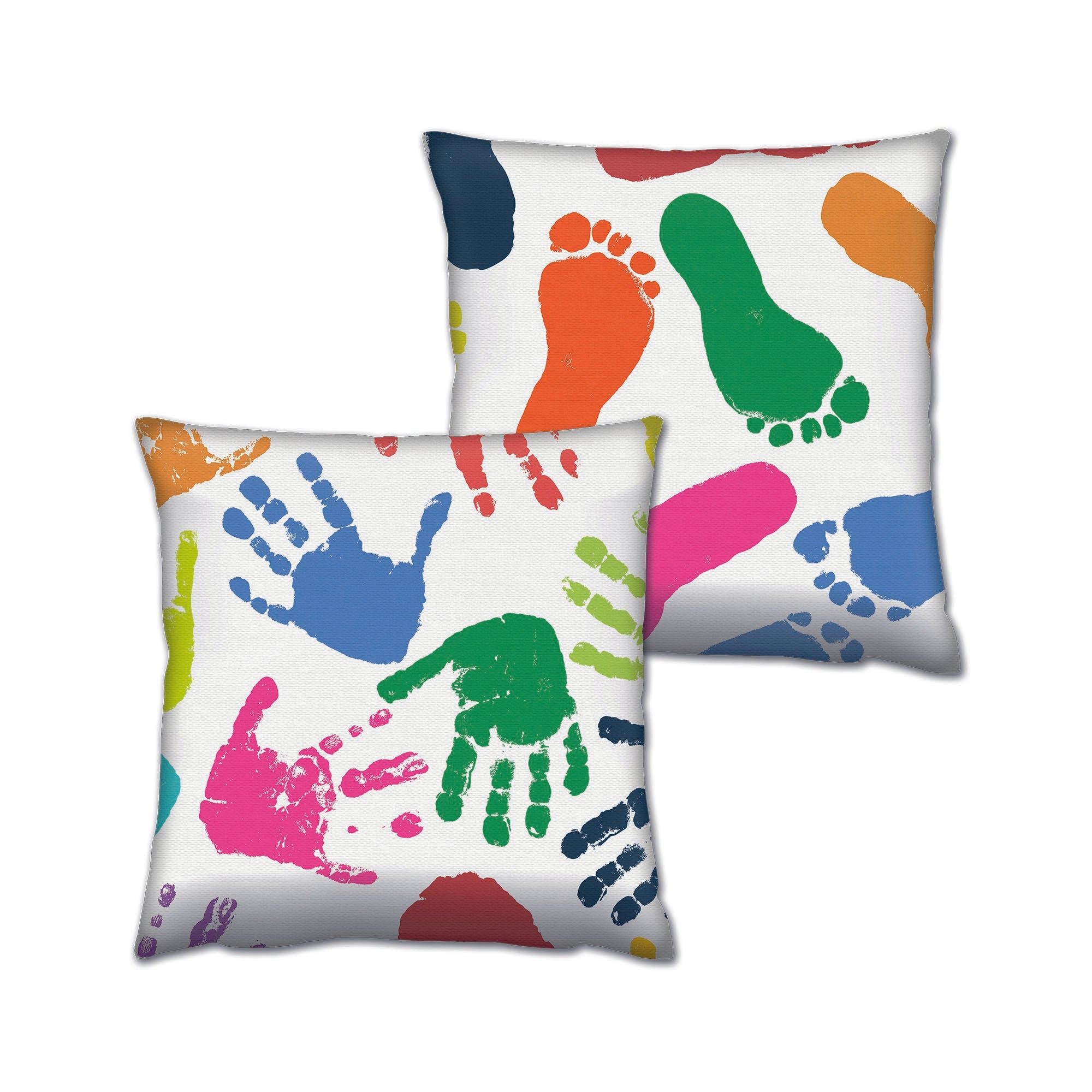 Conjunto de almofadas – 43 x 43 cm – Multicolorido – 50% Algodão / 50% Poliéster