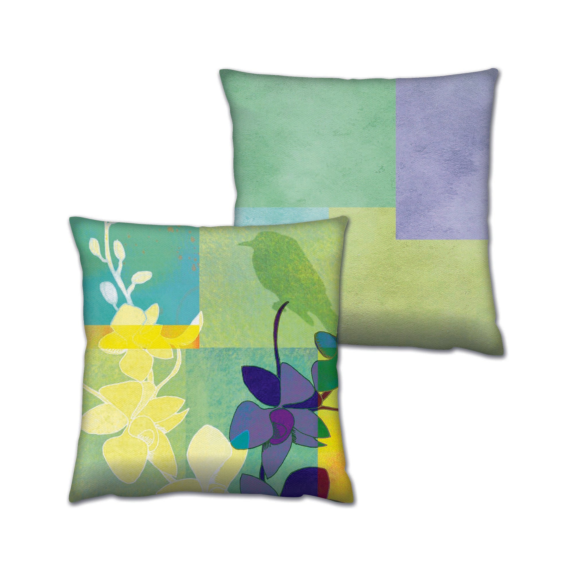 Conjunto de almofadas – 43 x 43 cm – Multicolorido – Algodão/Poliéster