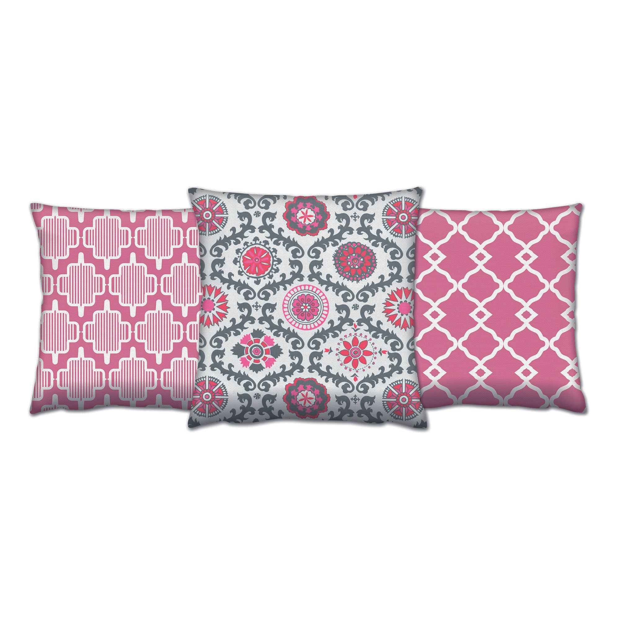 Conjunto de almofadas – 43 x 43 cm – Multicolorido – Algodão/Poliéster