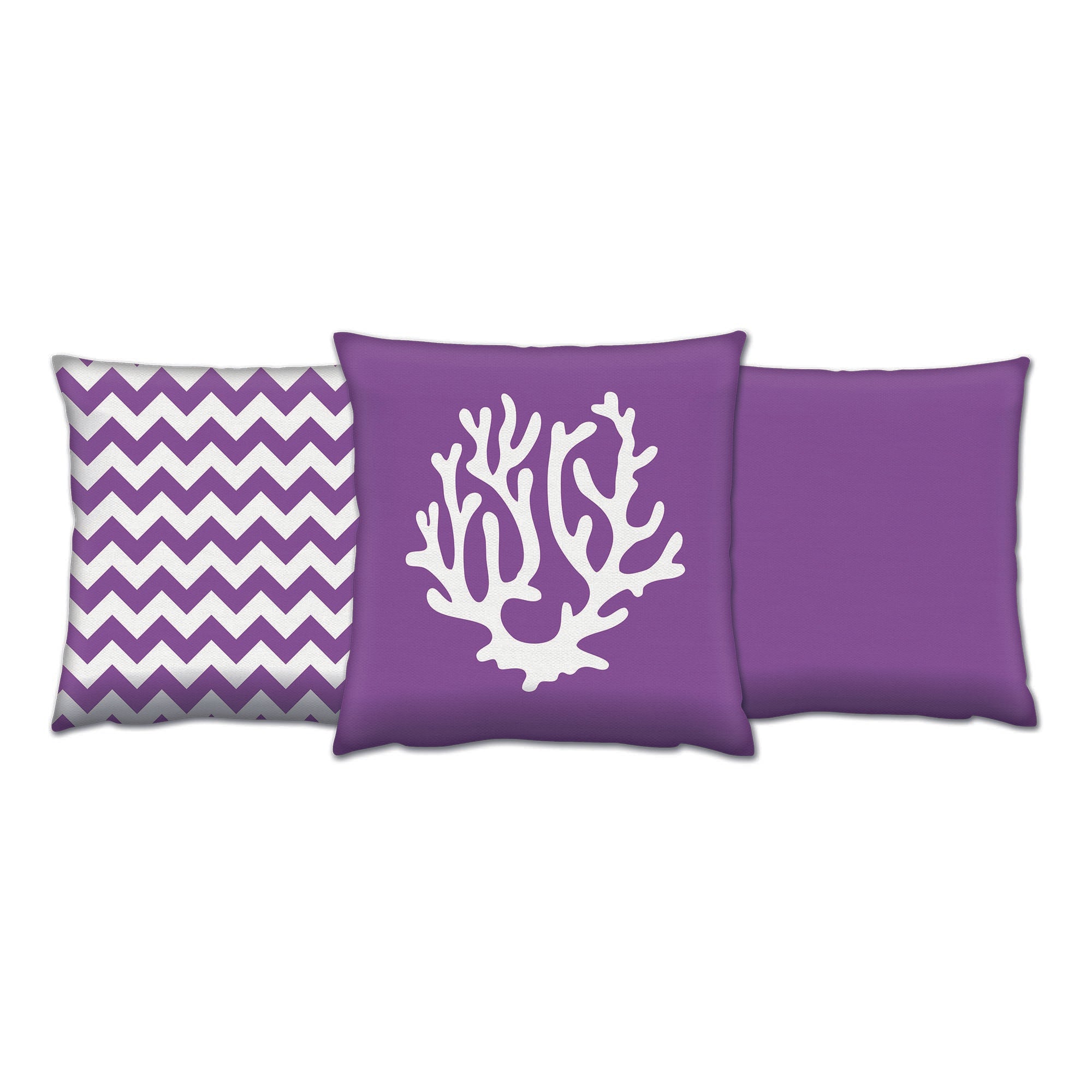 Conjunto de almofadas – 43 x 43 cm – Multicolorido – Algodão e poliéster