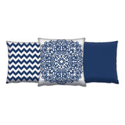 Conjunto de almofadas – 43 x 43 cm – Multicolorido – 50% Algodão e 50% Poliéster