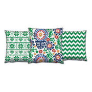 Conjunto de almofadas – 43 x 43 cm – Multicolorido – Algodão e poliéster