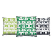 Conjunto de almofadas – 43 x 43 cm – Multicolorido – 50% algodão, 50% poliéster