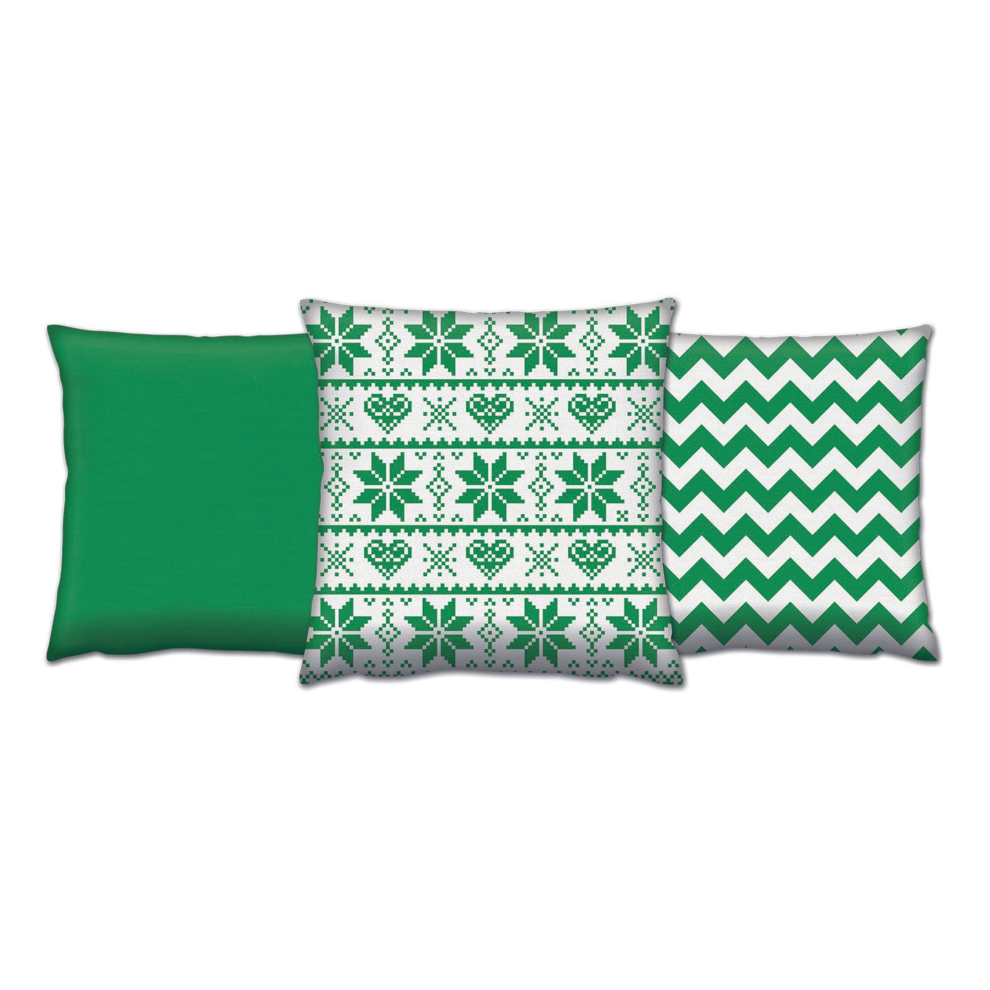Conjunto de almofadas – 43 x 43 cm – Multicolorido – Algodão e Poliéster