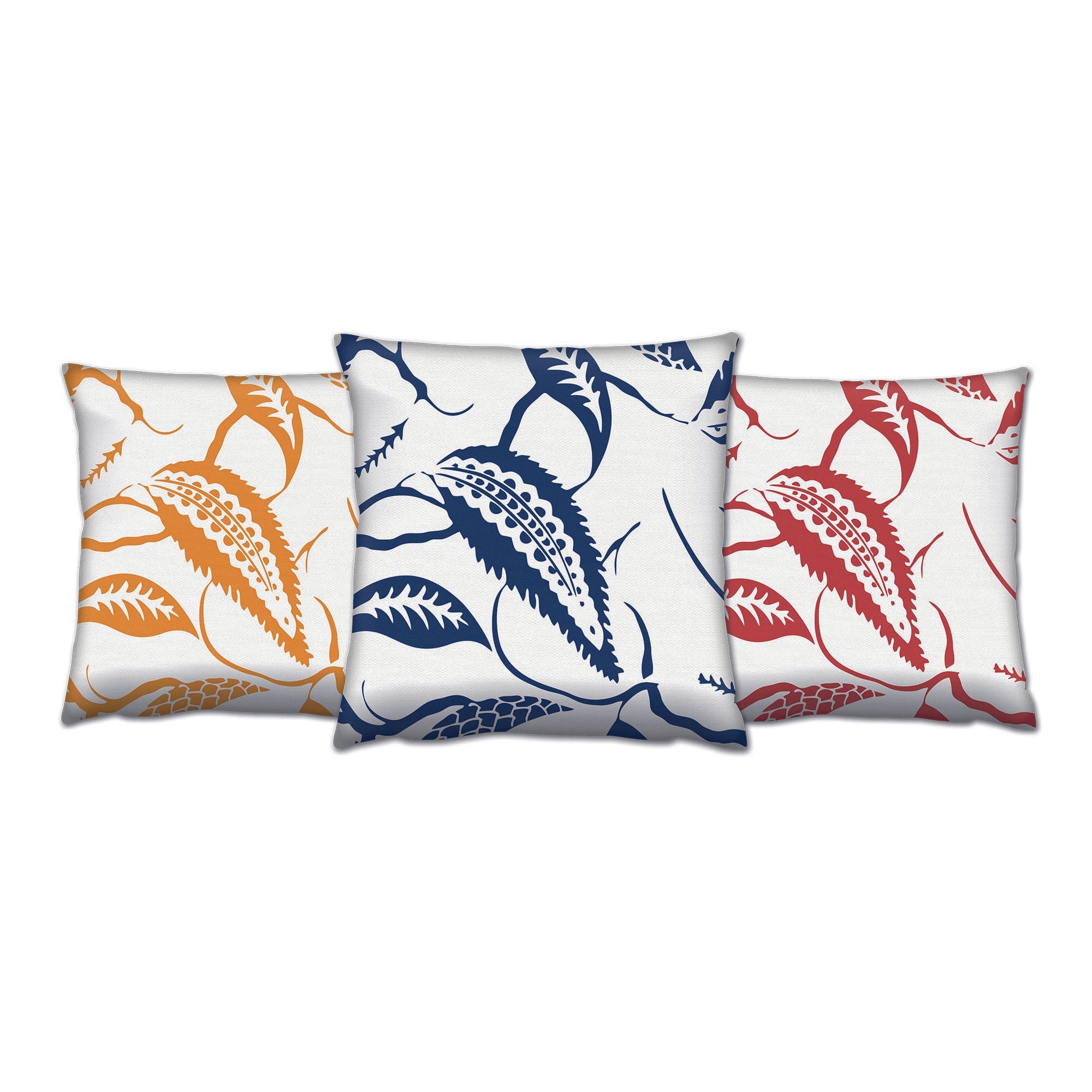 Conjunto de almofadas – 43 x 43 cm – Multicolorido – Algodão e poliéster