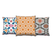 Conjunto de almofadas – 43 x 43 cm – Multicolorido – Algodão e poliéster