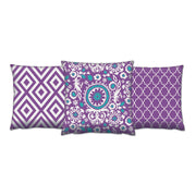 Conjunto de almofadas – 43 x 43 cm – Multicolorido – Algodão/Poliéster