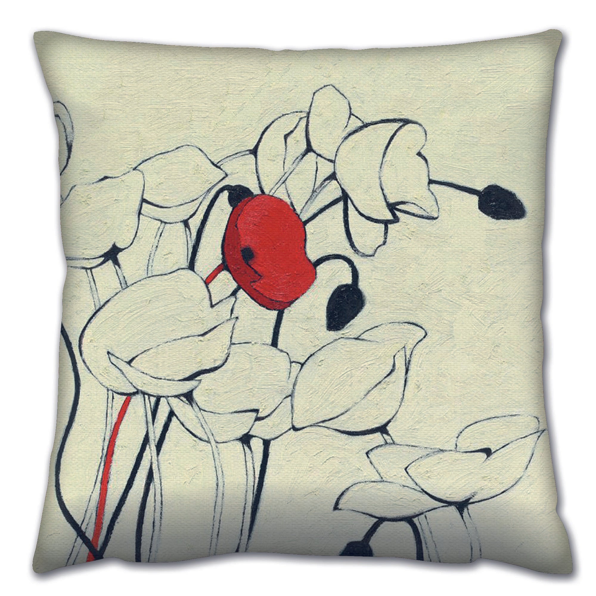 Almofada – 43 x 43 cm – Multicolorido – Algodão e Poliéster