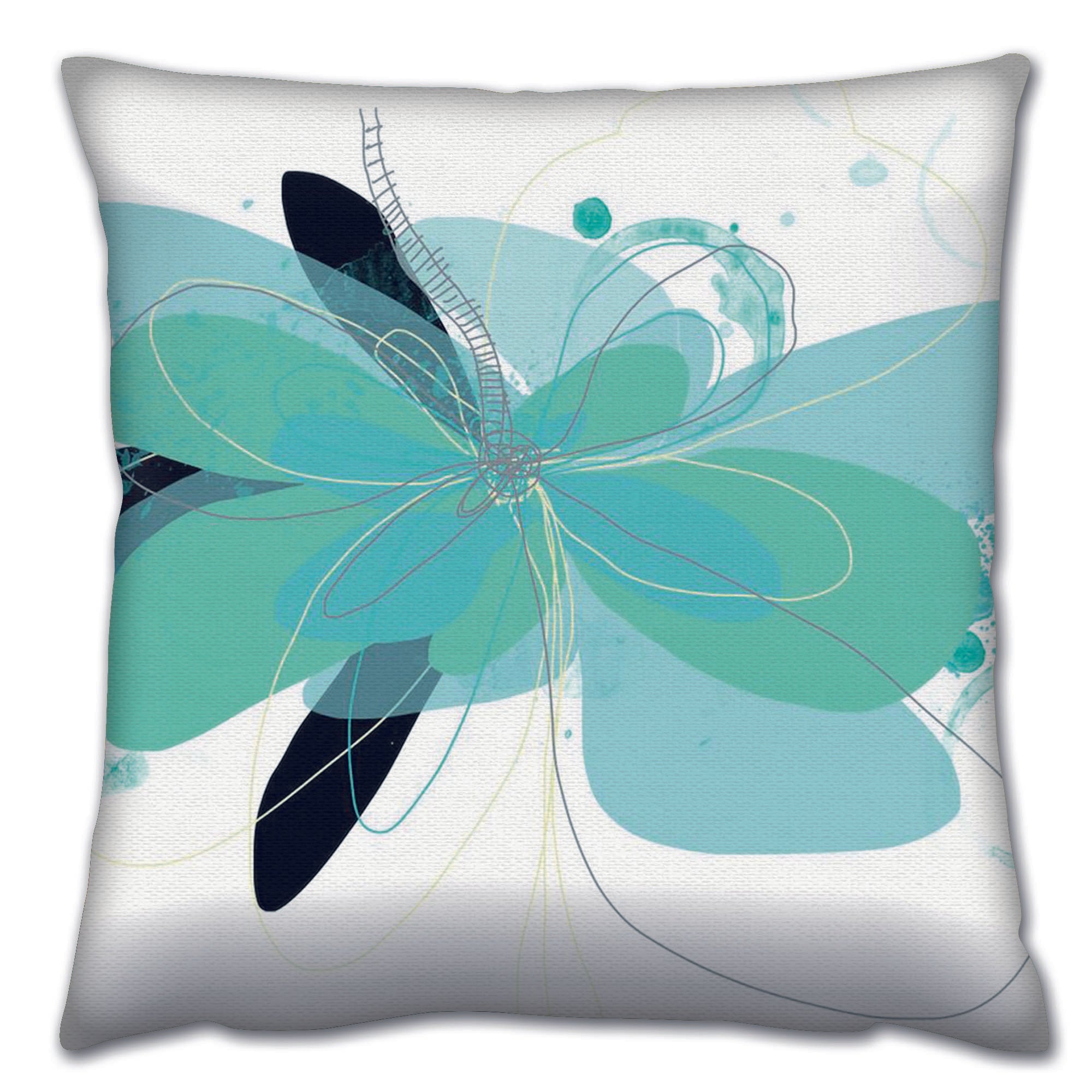 Almofada – 43 x 43 cm – Multicolorido – Algodão e Poliéster