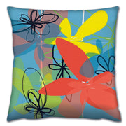 Almofada – 43 x 43 cm – Multicolorido – Algodão e Poliéster