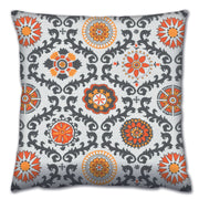 Almofada – 43 x 43 cm – Multicolorido – Algodão e Poliéster