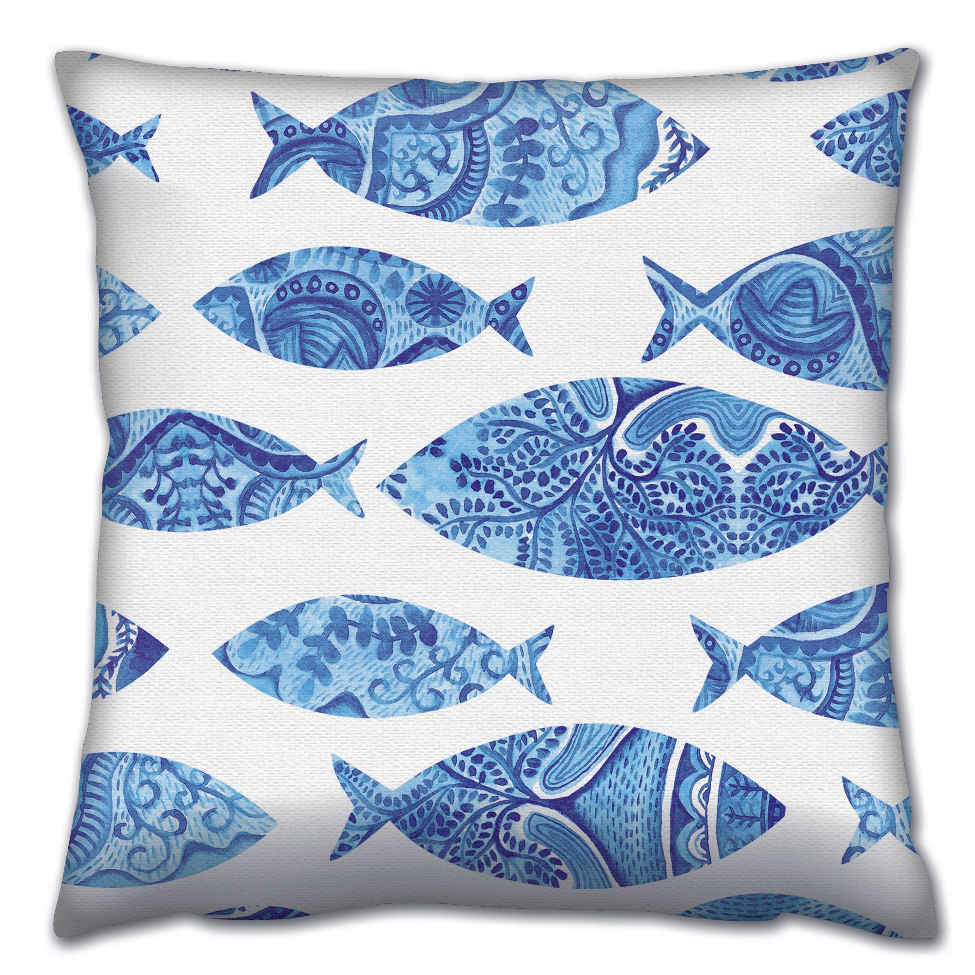 Almofada – 43 x 43 cm – Multicolorido – Algodão e Poliéstér