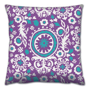 Almofada – 43 x 43 cm – Multicolorido – Algodão e Poliéster