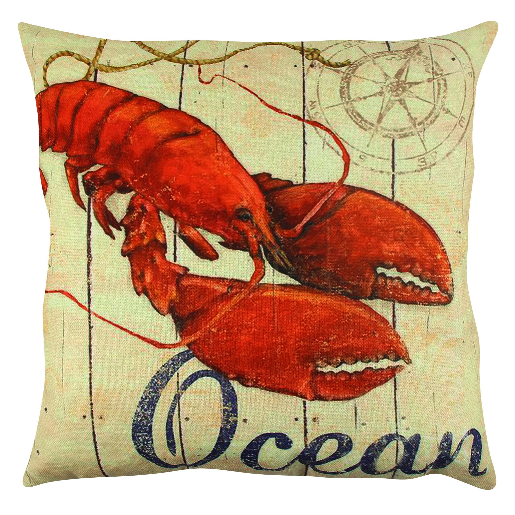 Almofada – 43 x 43 cm – Multicolorido – Algodão e Poliéster