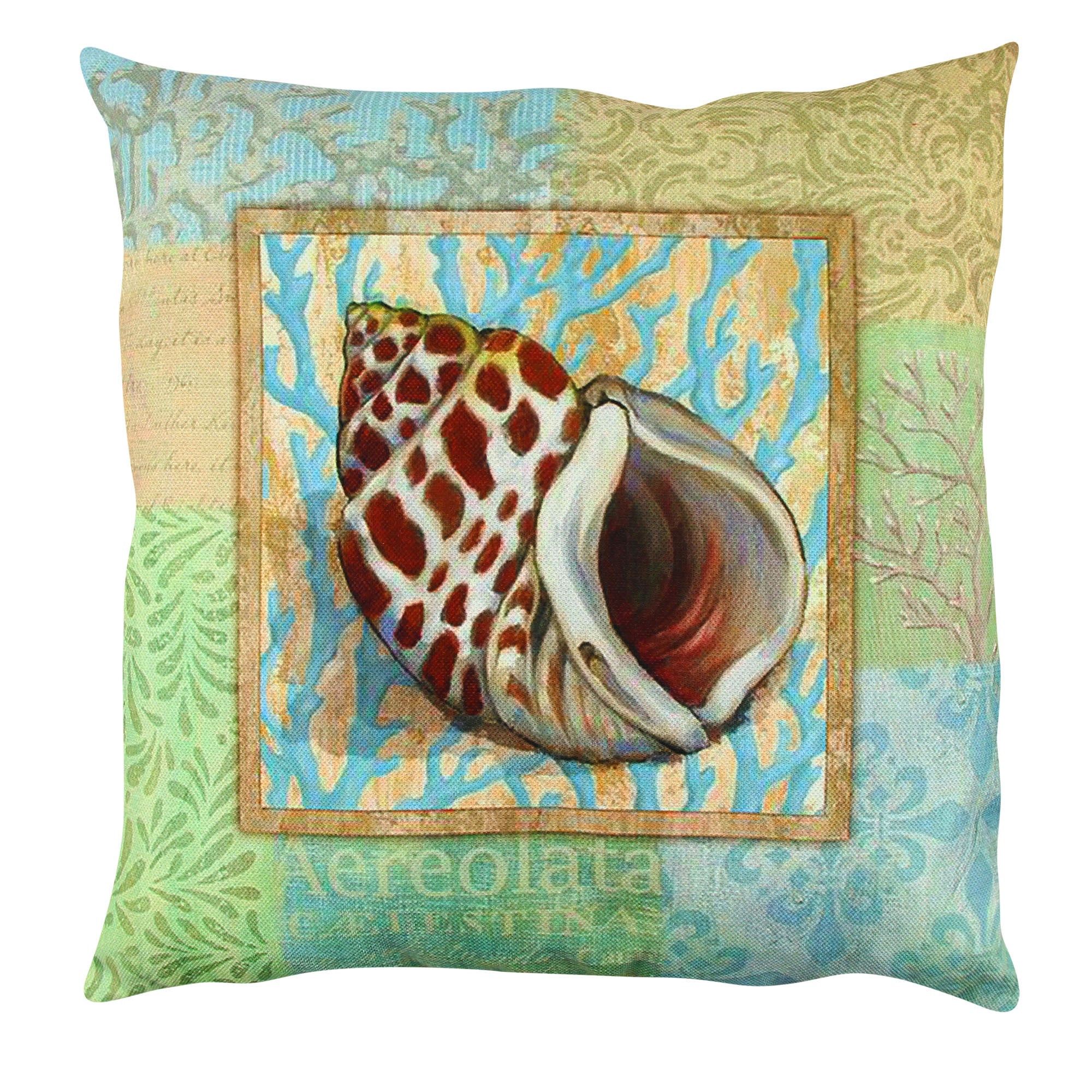 Almofada – 43 x 43 cm – Multicores – Algodão e Poliéster