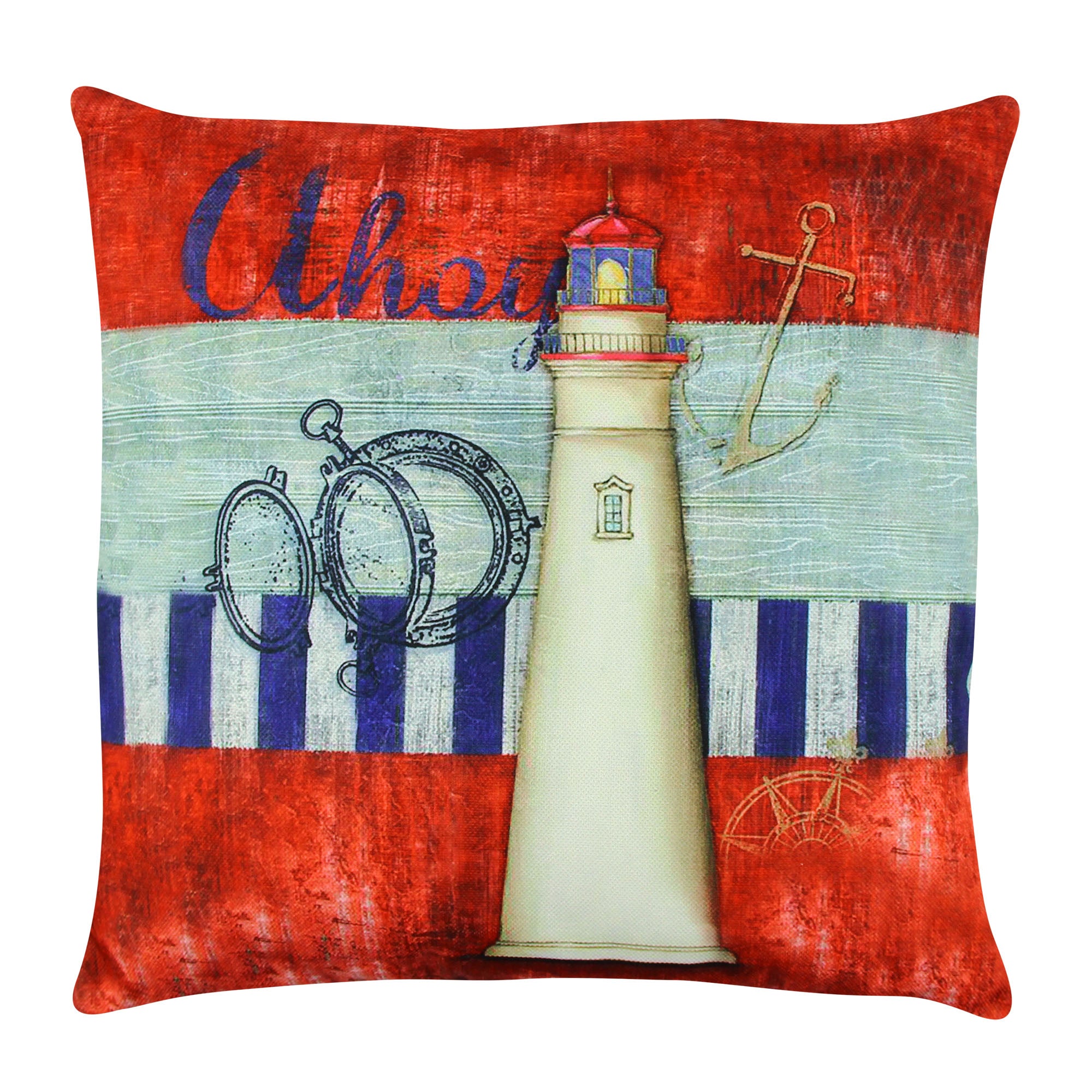 Almofada – 43 x 43 cm – Multicolorido – Algodão e Poliéster