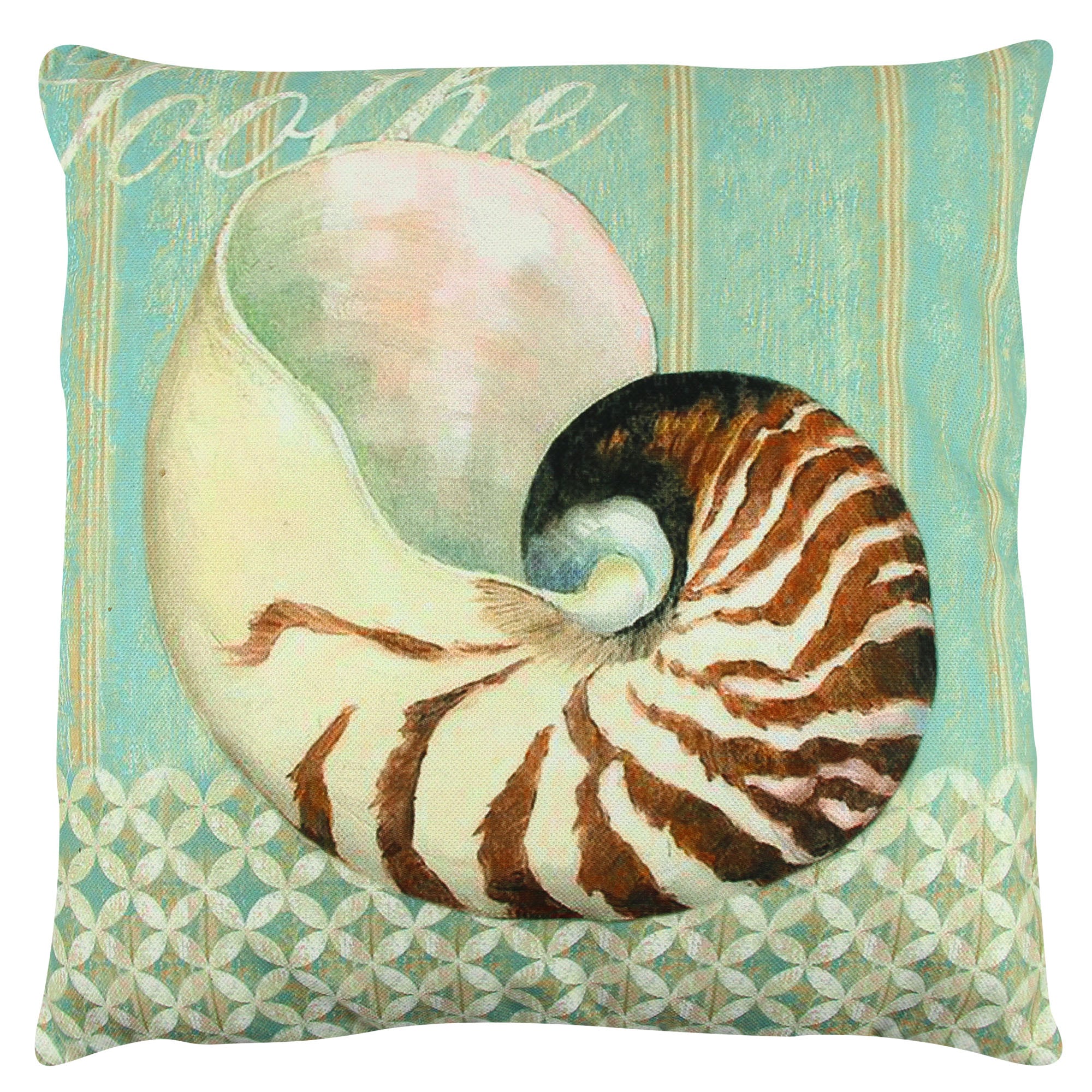 Almofada – 43 x 43 cm – Multicolorido – Algodão e poliéster