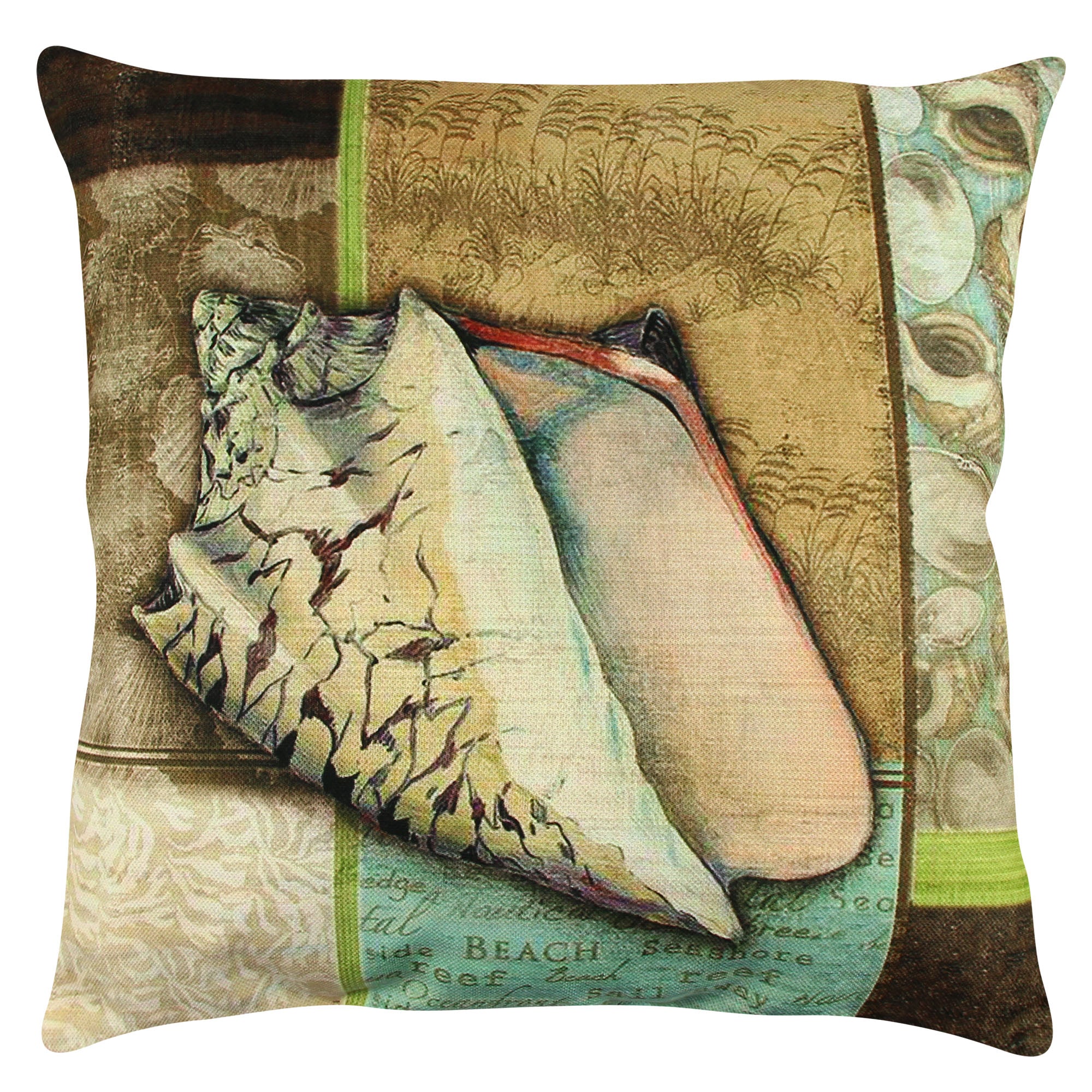 Almofada – 43 x 43 cm – Multicolorido – Algodão/Poliéster