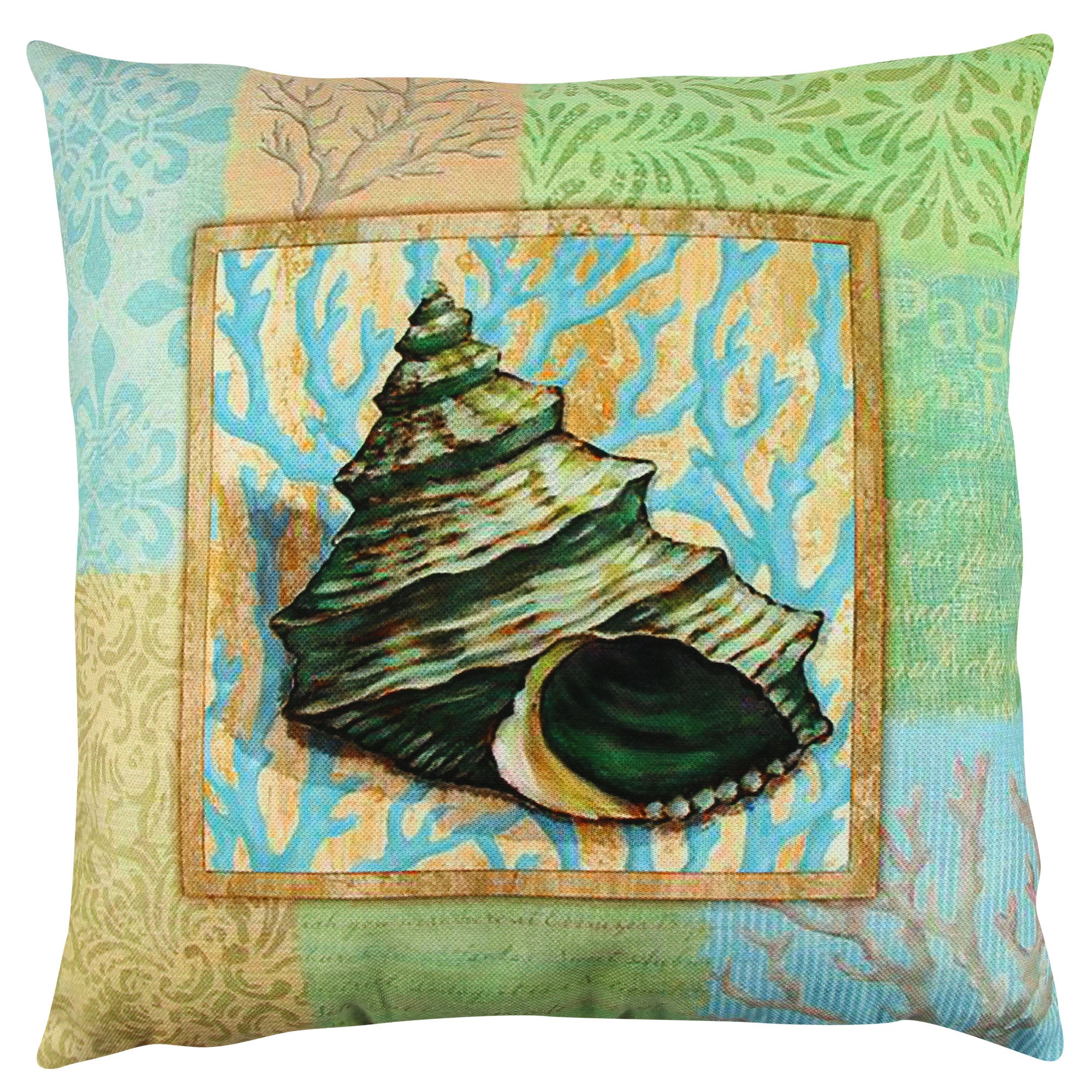 Almofada – 43 x 43 cm – Multicolorido – Algodão/Poliéster