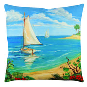 Almofada – 43 x 43 cm – Multicolorido – Algodão e Poliéster