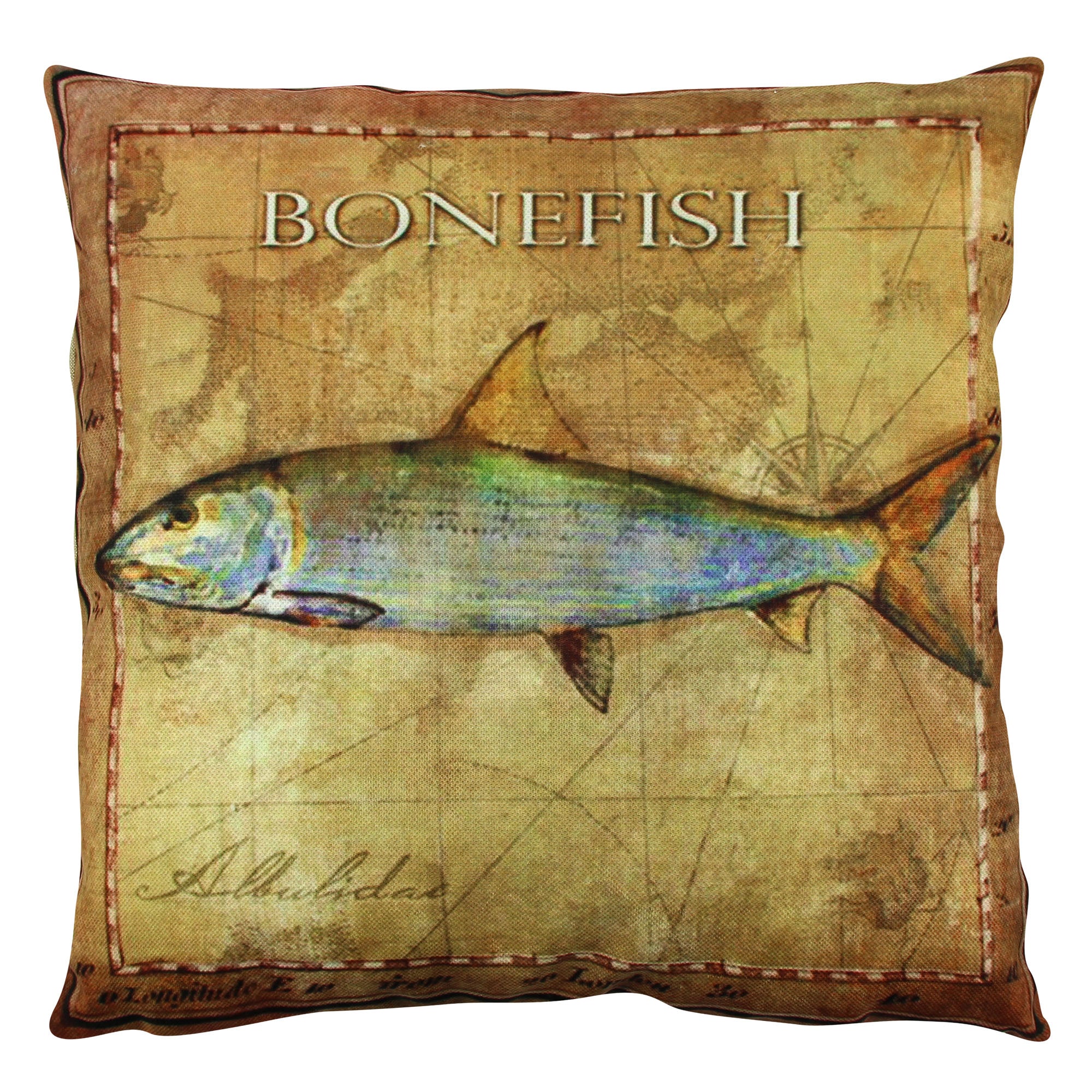 Almofada – 43 x 43 cm – Multicolorido – Algodão e Poliéster