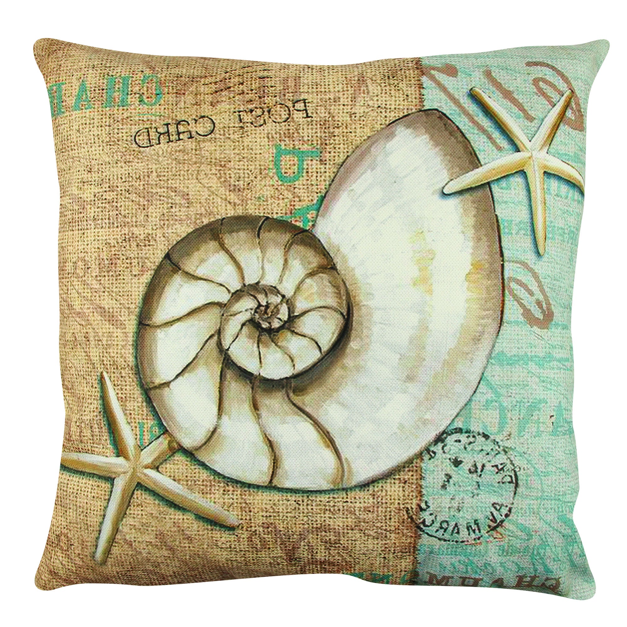 Almofada – 43 x 43 cm – Multicolorido – Algodão e poliéster