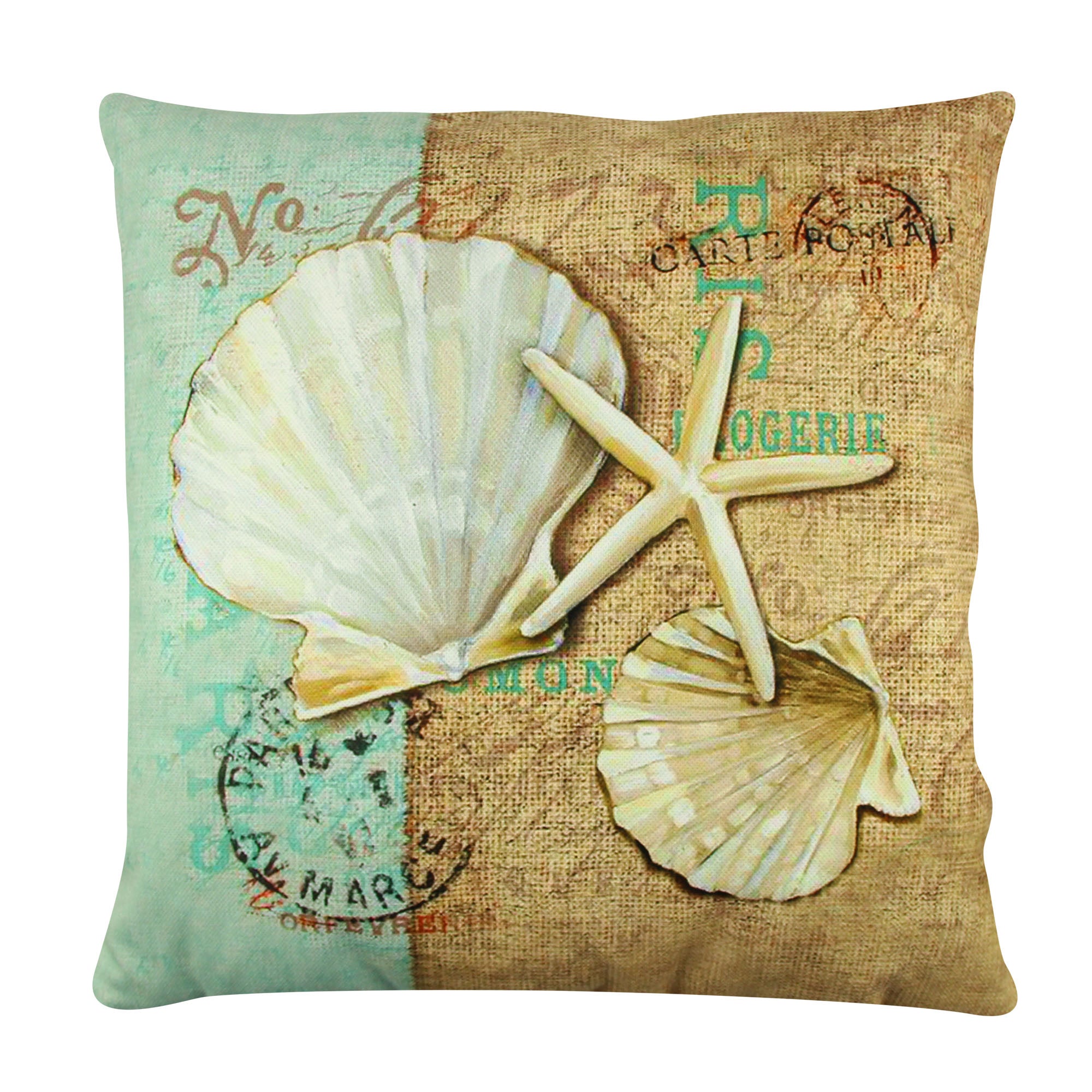 Almofada – 43 x 43 cm – Multicolorido – Algodão e Poliéster