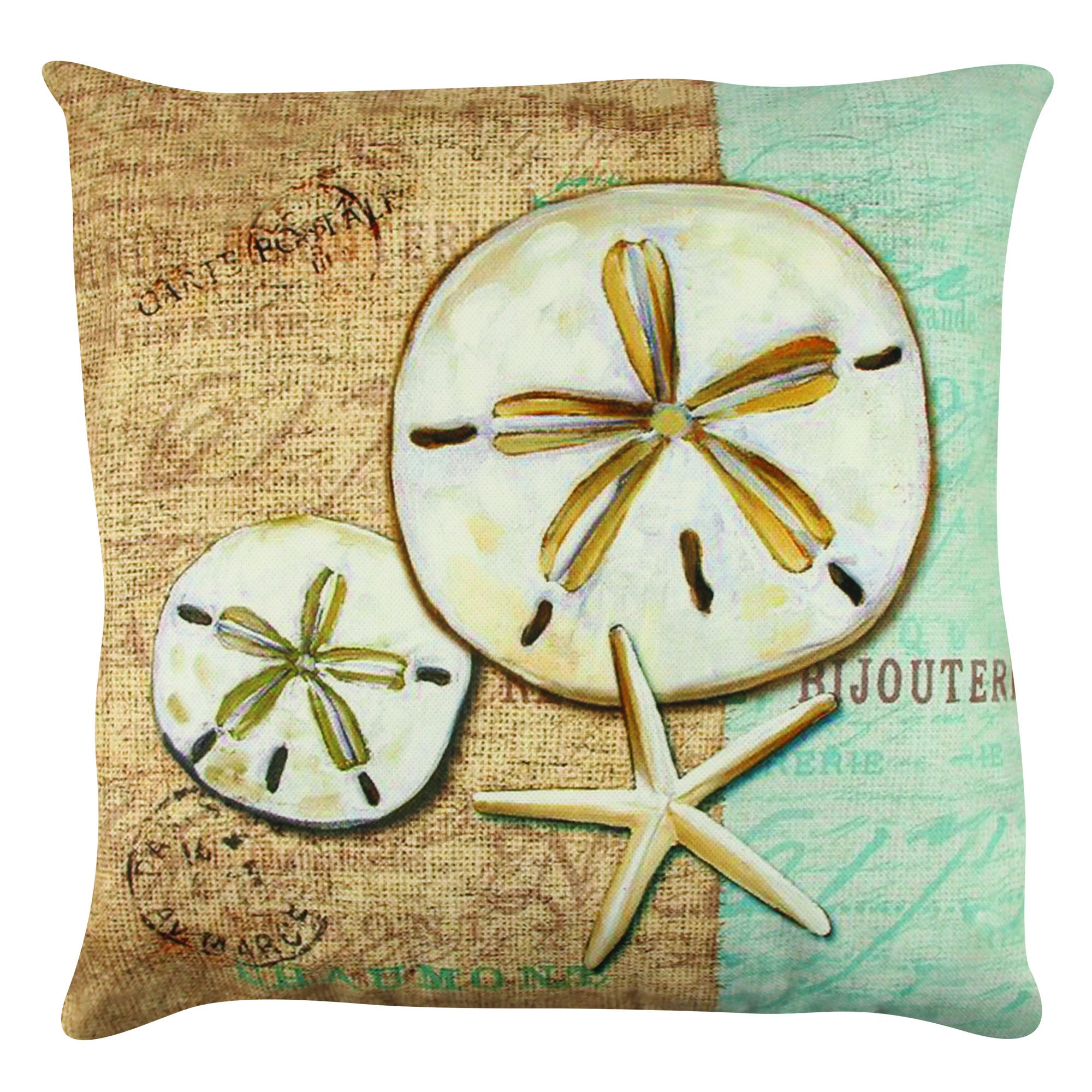 Almofada – 43 x 43 cm – Multicolorido – Algodão e Poliéster