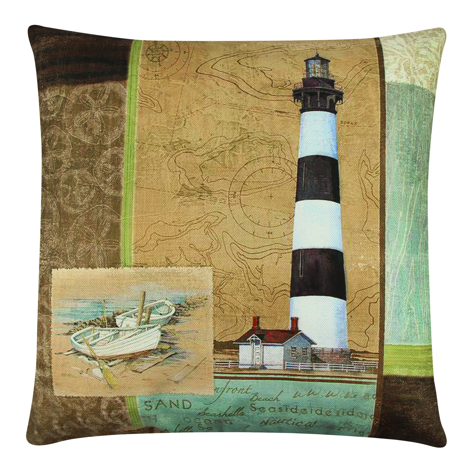 Almofada – 43 x 43 cm – Multicolorido – Algodão e Poliéster