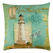 Almofada – 43 x 43 cm – Multicolorido – Algodão e Poliéster