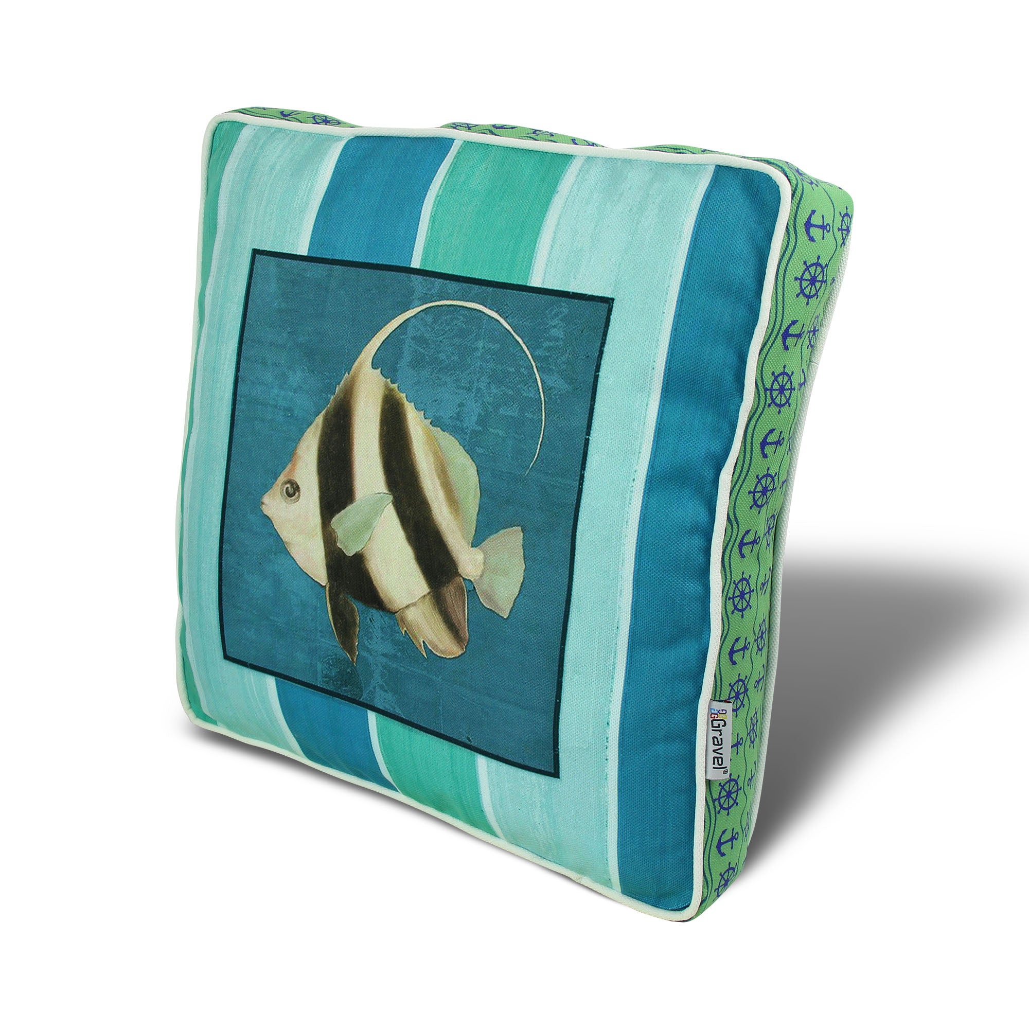 Almofada – 42 x 42 cm – Multicolorido – Algodão e Poliéster