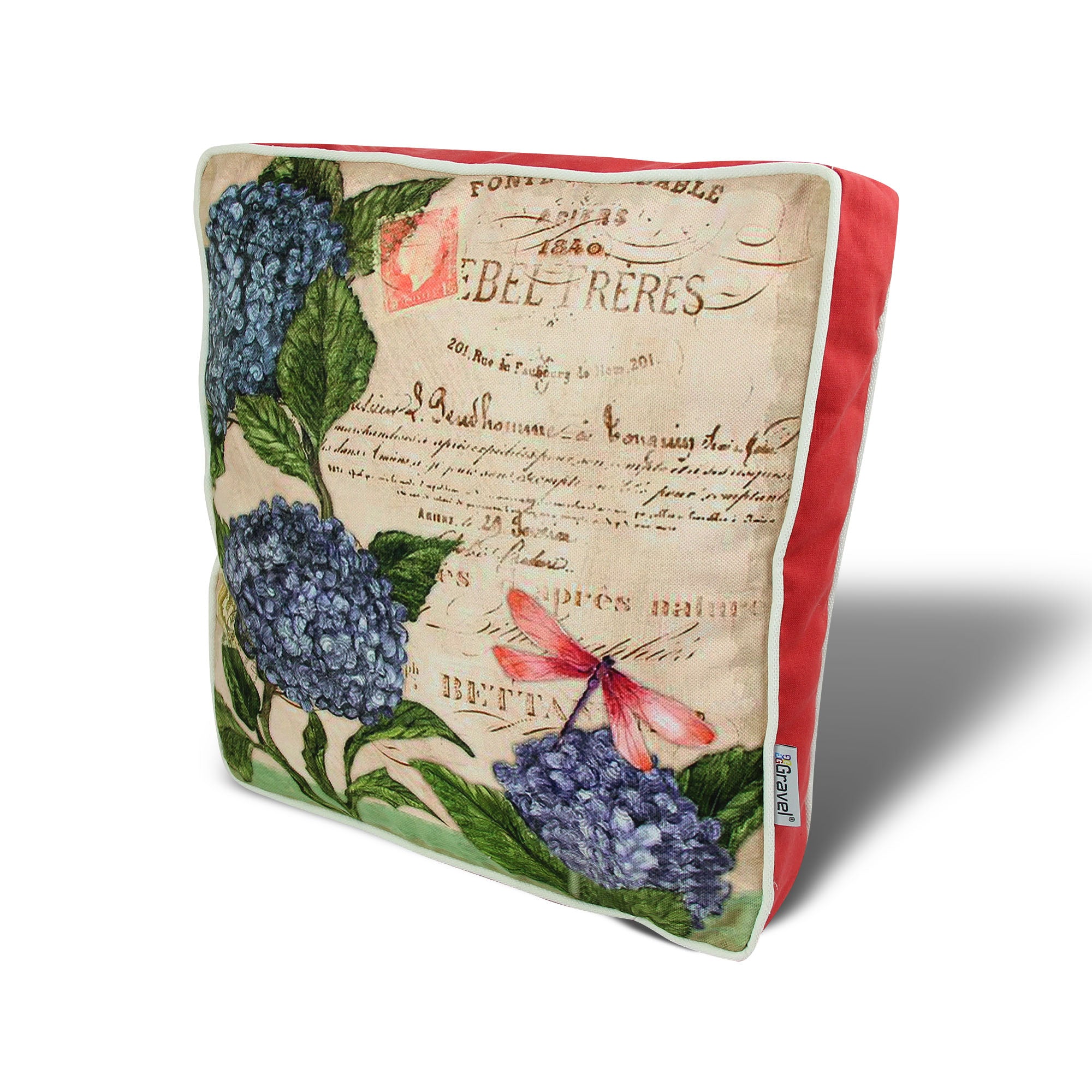 Almofada – 42 x 42 cm – Multicolorido – Algodão/Poliéster