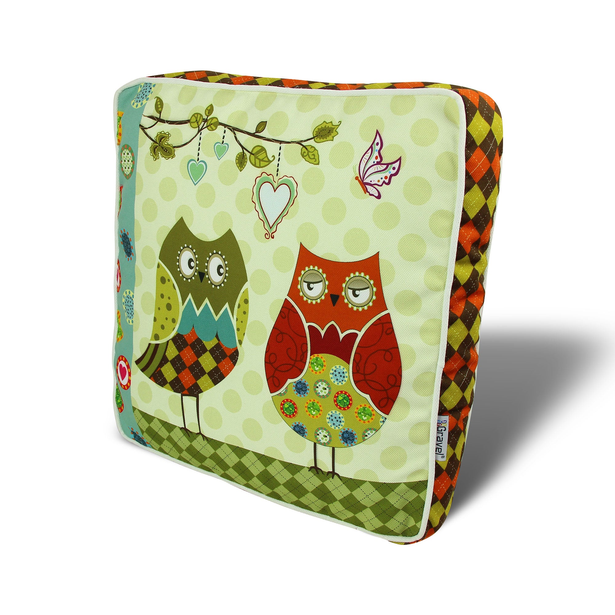 Almofada – 42 x 42 cm – Multicolorido – Algodão e poliéster