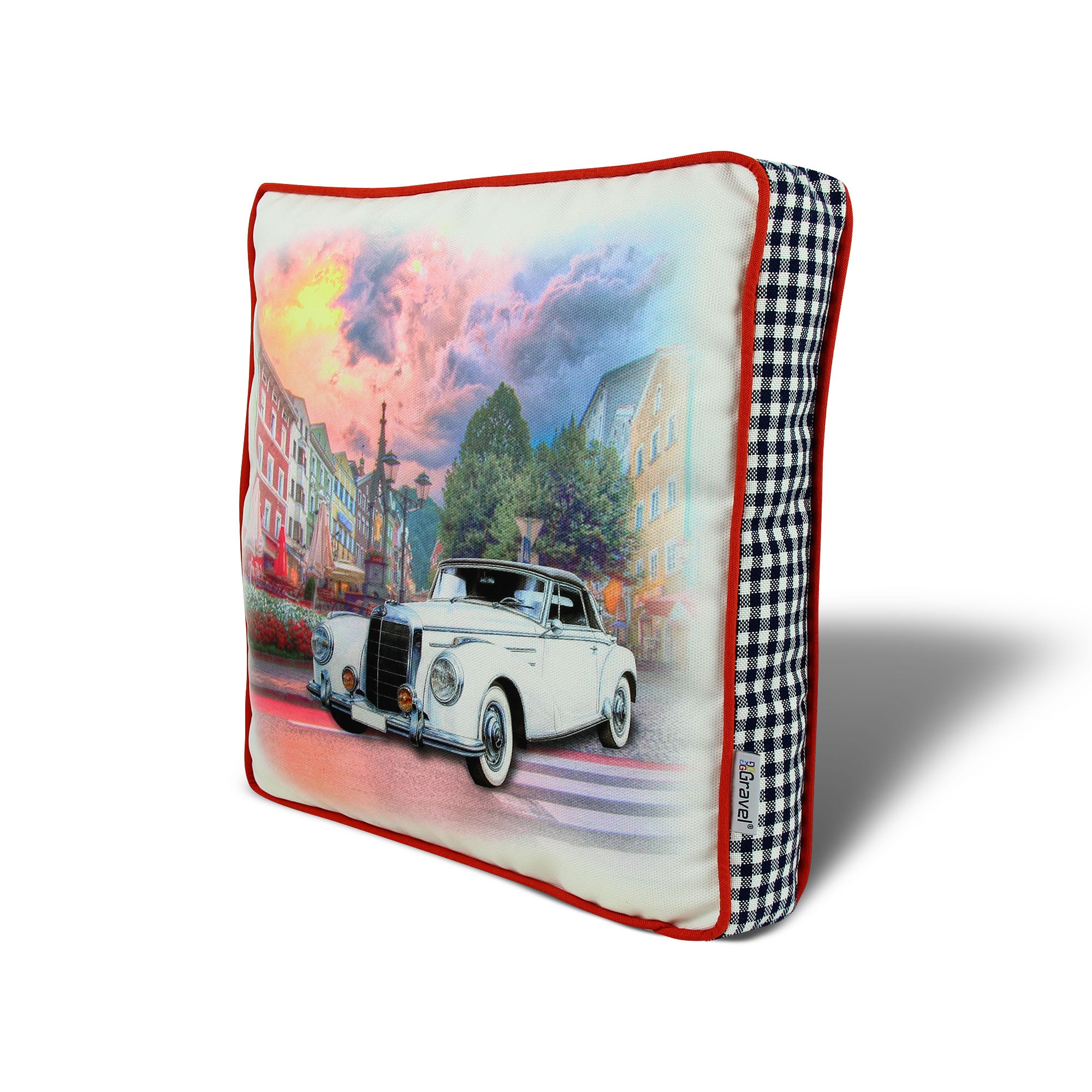 Almofada – 42 x 42 cm – Multicolorido – Algodão e Poliéster