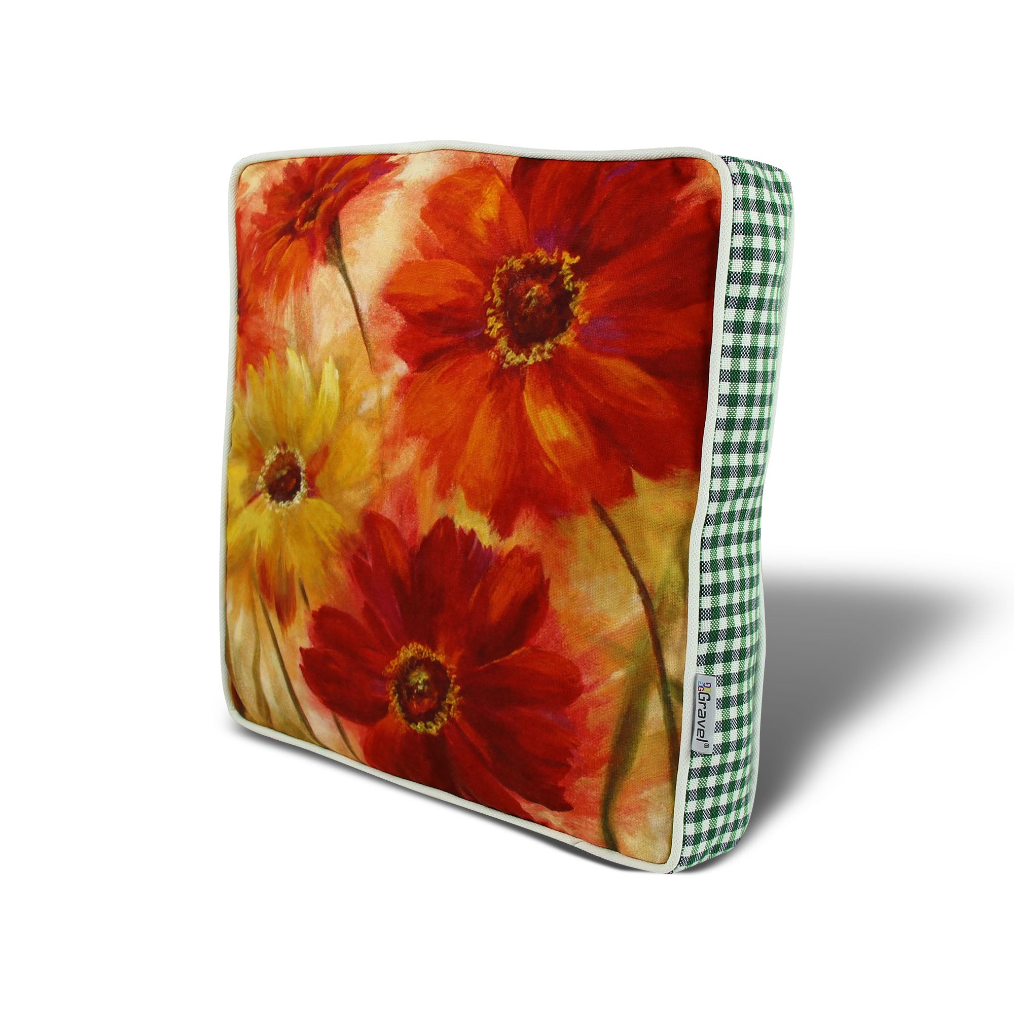 Almofada – 42 x 42 cm – Multicolorido – Algodão e poliéster