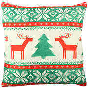 Almofada – 43 x 43 cm – Multicolorido – 50% Algodão / 50% Poliéster