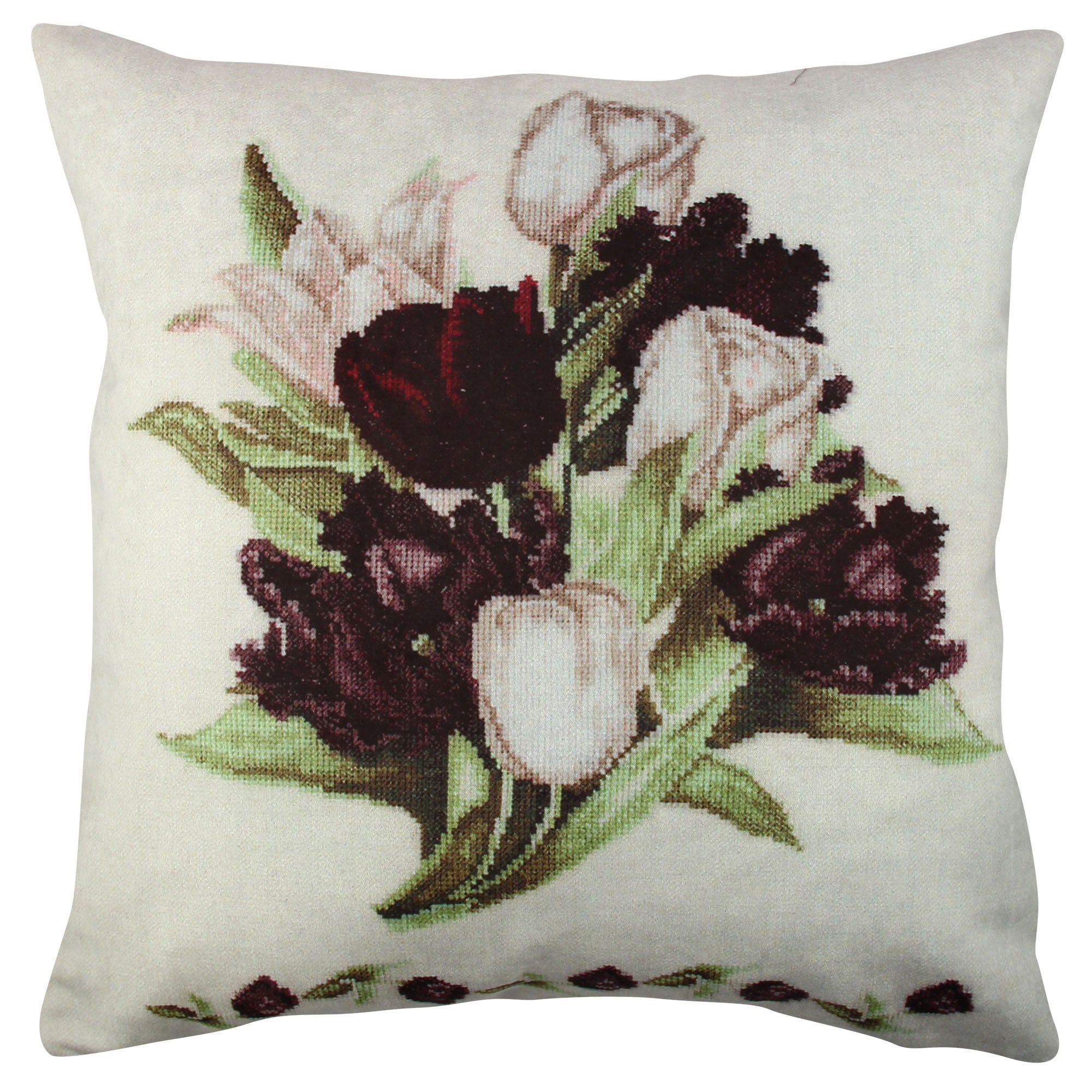 Almofada – 43 x 43 cm – Multicolorido – Algodão/Poliéster