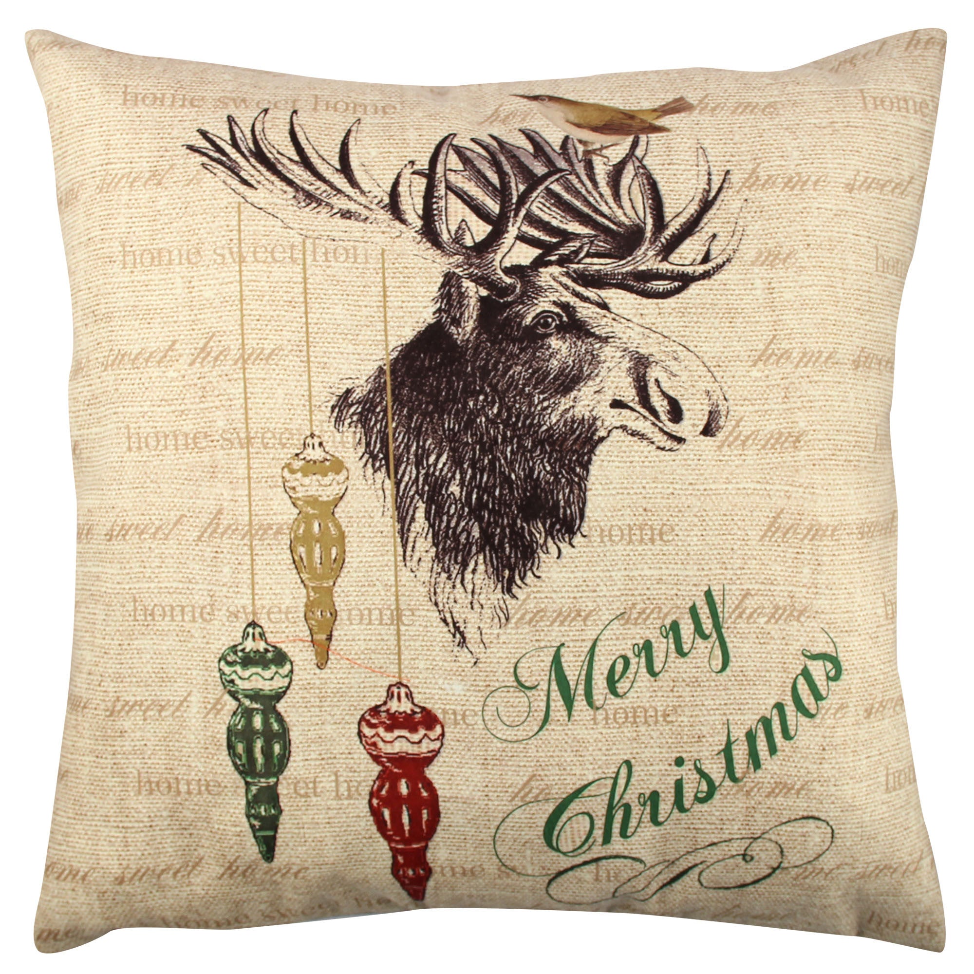 Almofada – 43 x 43 cm – Multicolorido – Algodão e Poliéster